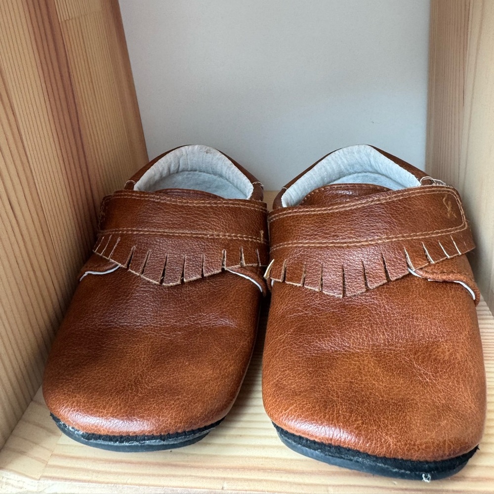 Baby Brown Leather Moccasins